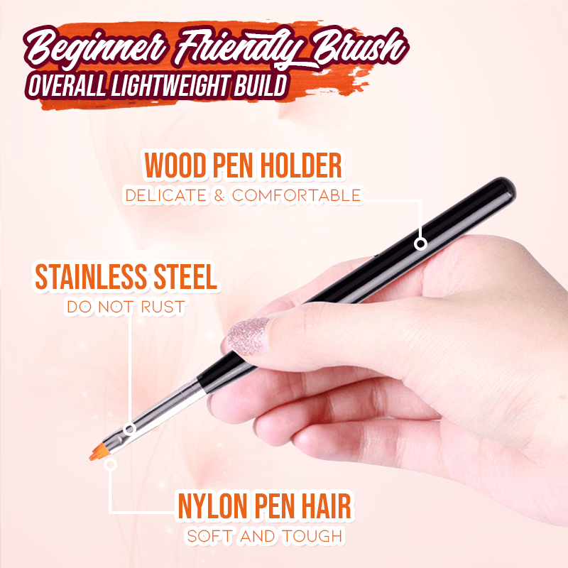 FloralGarden Nail Art Styling Brush Set
