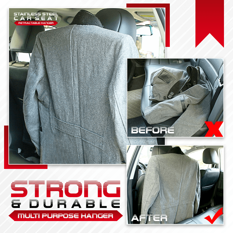 Stainless Steel Car Seat Retractable Hanger