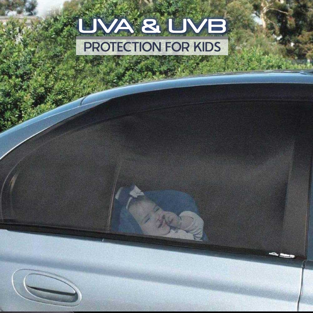 Car Windows Magnetic Mesh Sunshades - 1 Pair