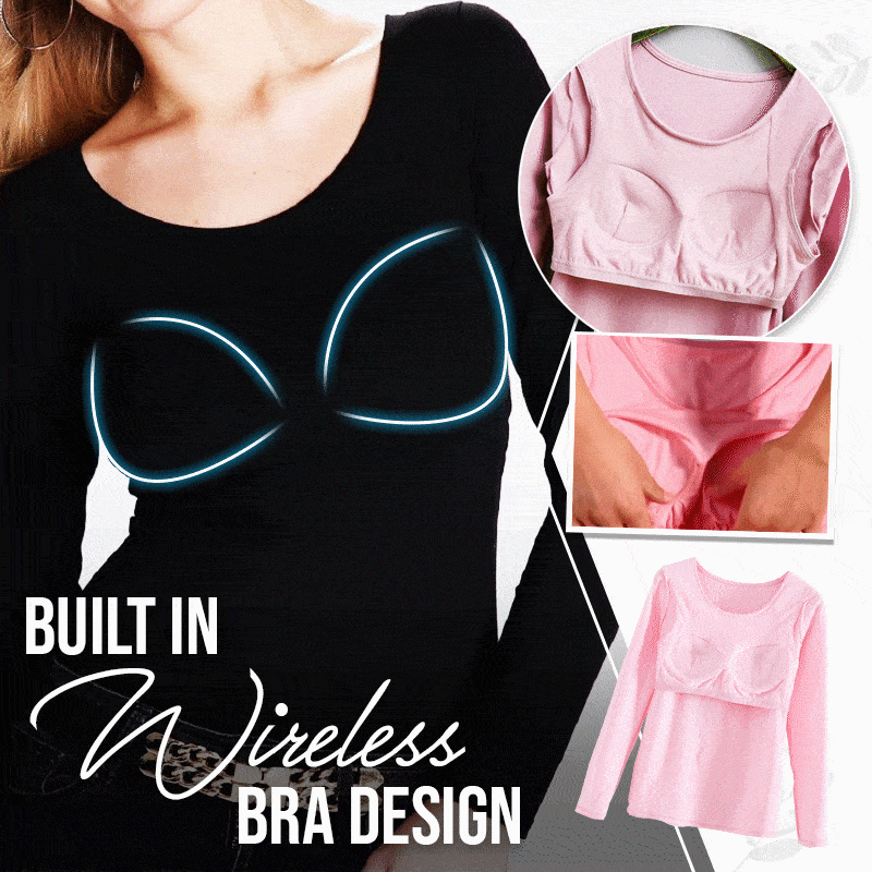 Built-in Padded Long Sleeve T-Shirt