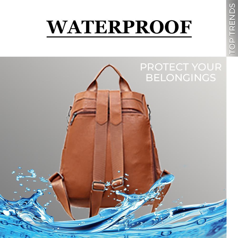 Women Safety Waterproof Leather Shoulder Bag