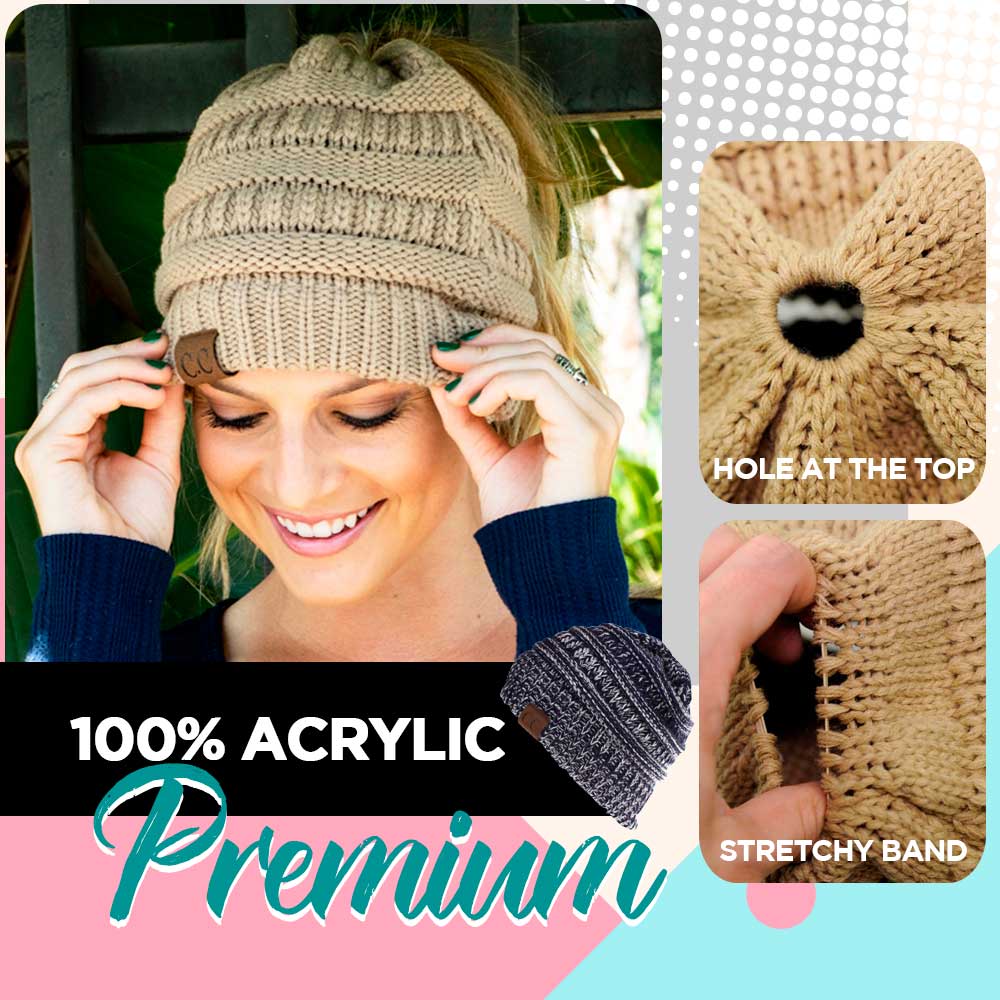 Knit Ponytail Beanie
