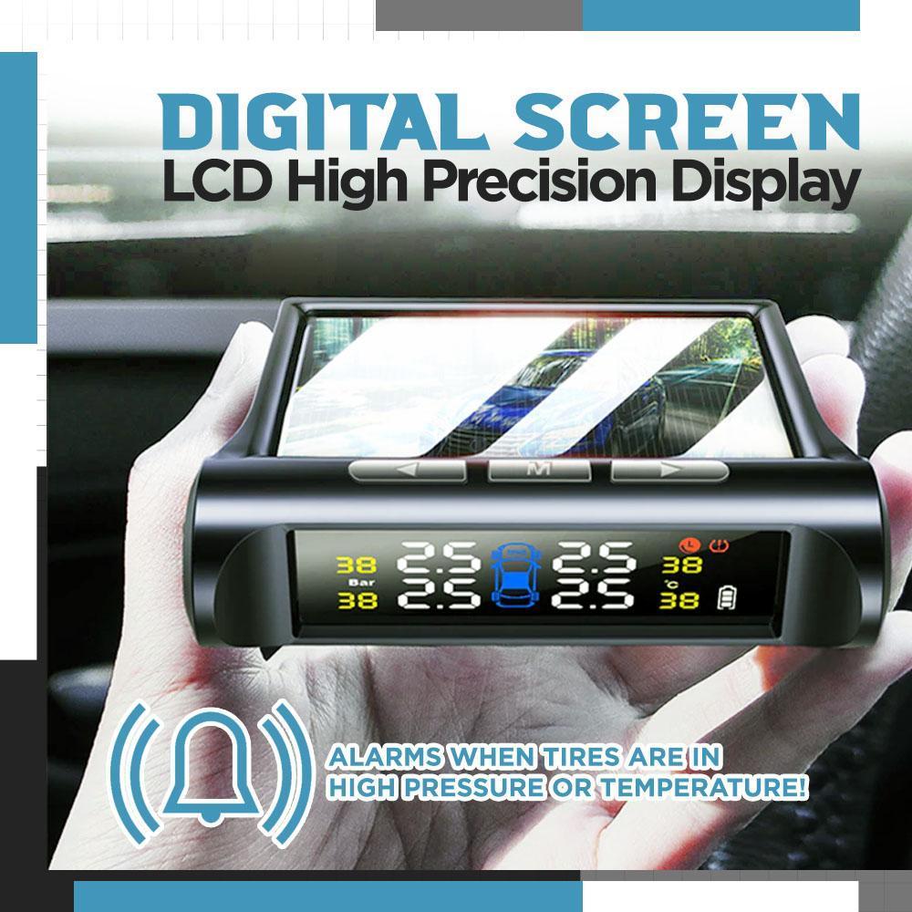 Wireless And Solar Powered Tire Pressure Monitoring System