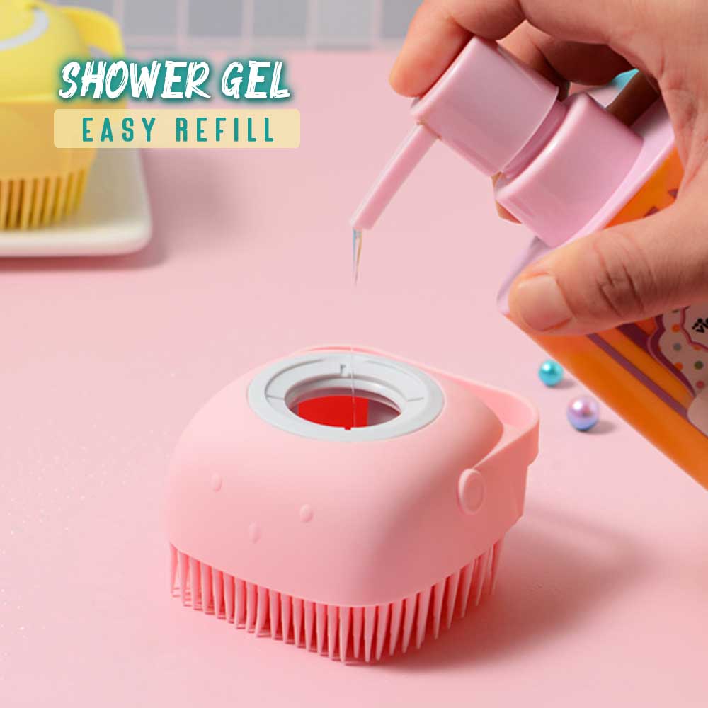 Shower-Gel-In Silicone Massage Bath Brush
