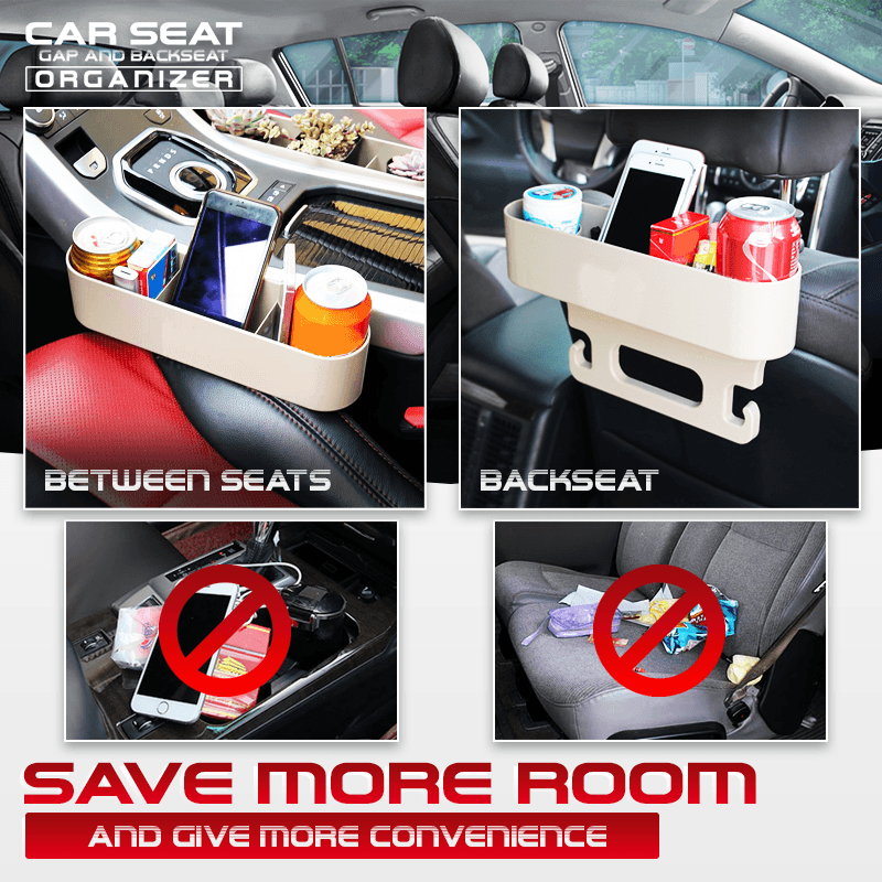 Car Seat Gap And Backseat Organizer