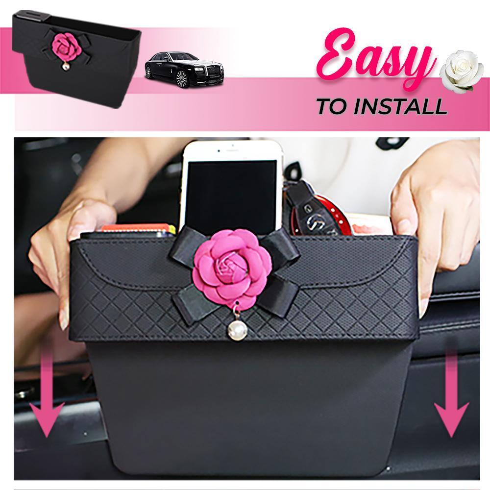 Camellia Car Slot Storage Box
