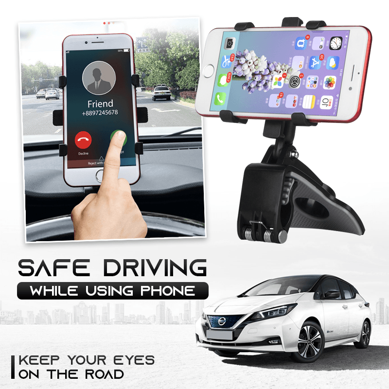 Rotatable Rear-view Mirror Car Phone Holder