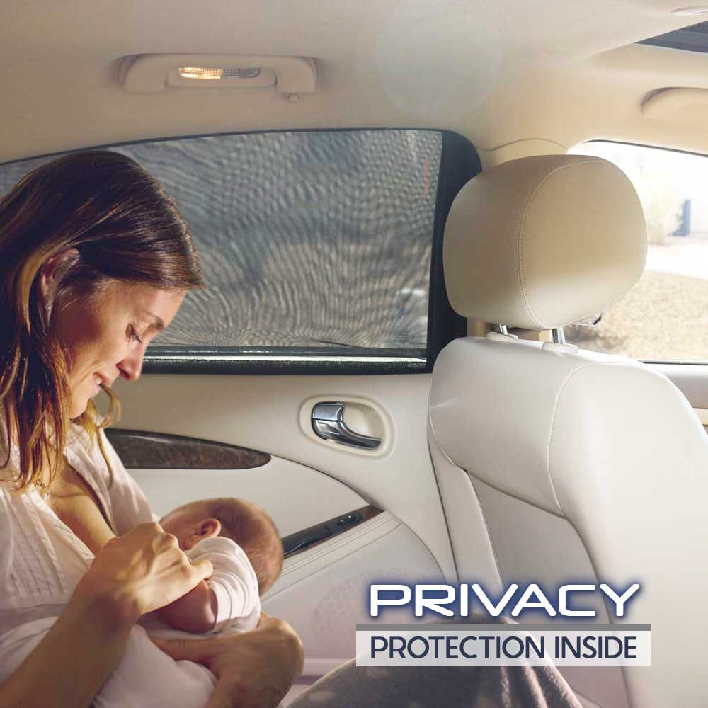 Car Windows Magnetic Mesh Sunshades - 1 Pair