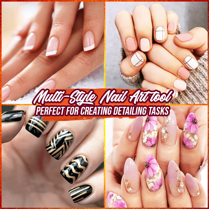 FloralGarden Nail Art Styling Brush Set