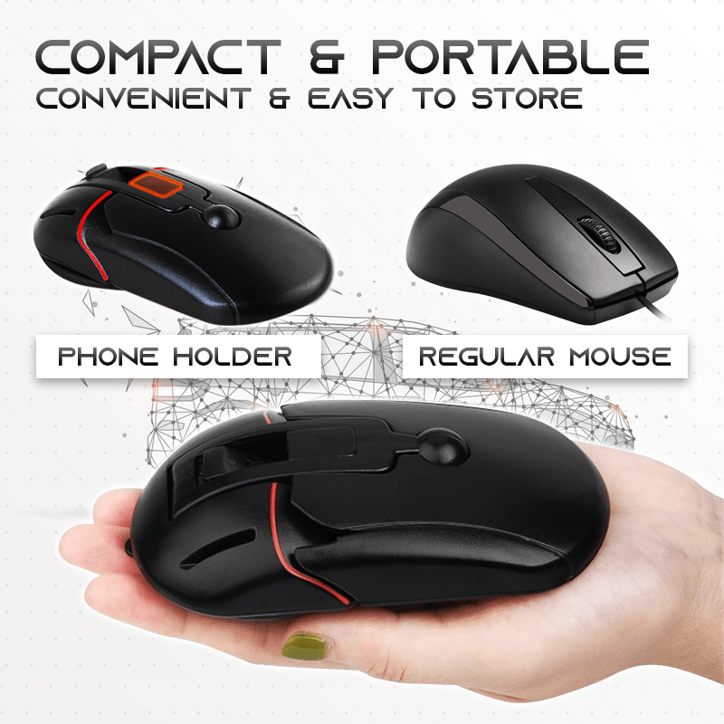 Rotatable Car Mouse-To-Phone-Holder