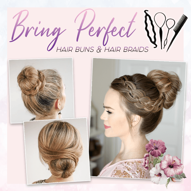 Easy Hair Bun Maker Comb - Set For 4