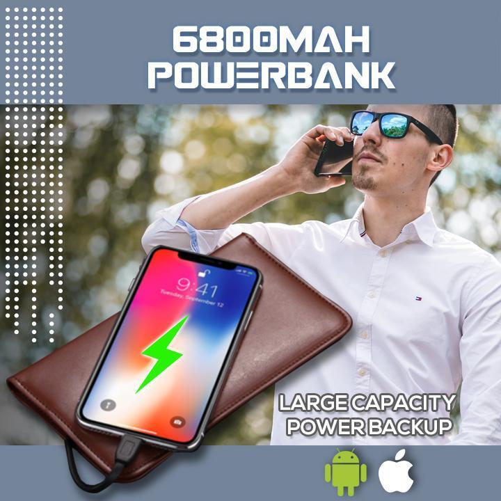 Universal Leather Phone Charging Wallet