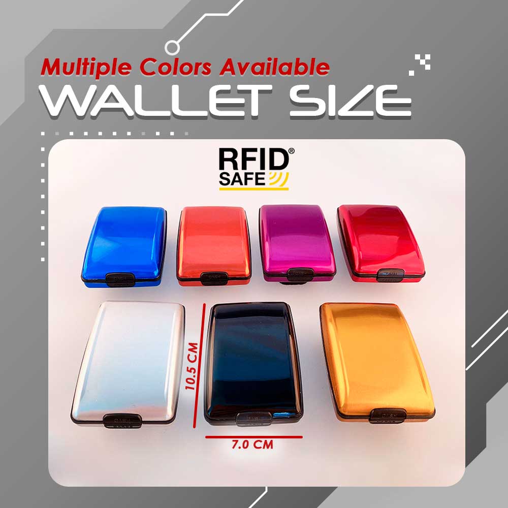RFID-Proof Alloy Secured Slim Wallet
