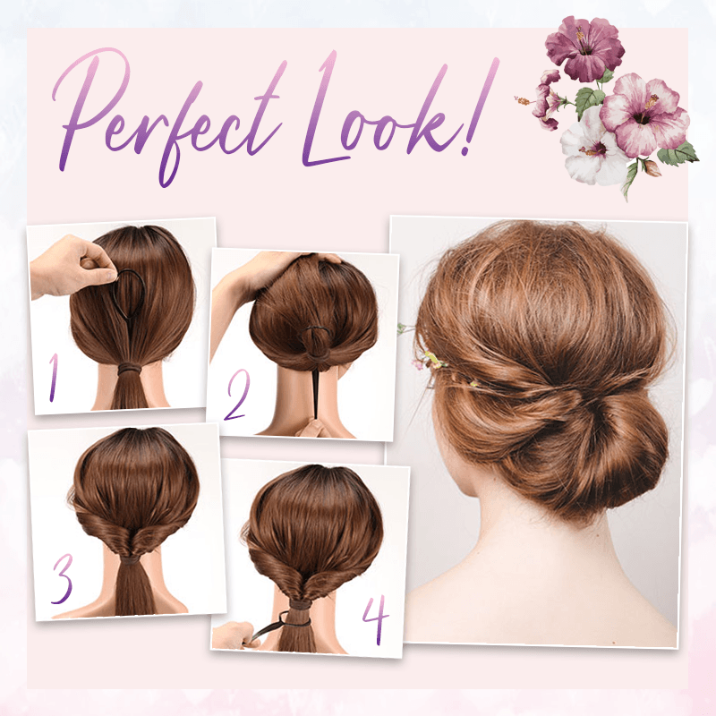 Easy Hair Bun Maker Comb - Set For 4