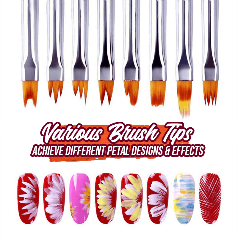 FloralGarden Nail Art Styling Brush Set