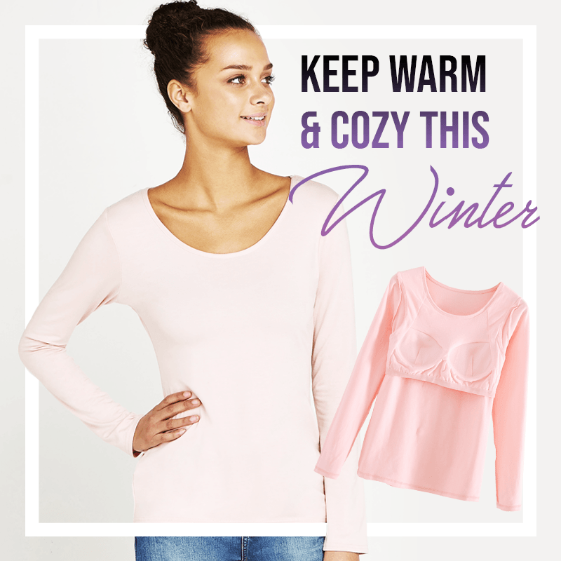 Built-in Padded Long Sleeve T-Shirt