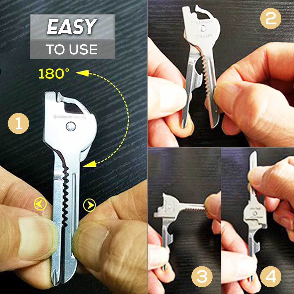 Outdoor Portable 6-in-1 Keychain