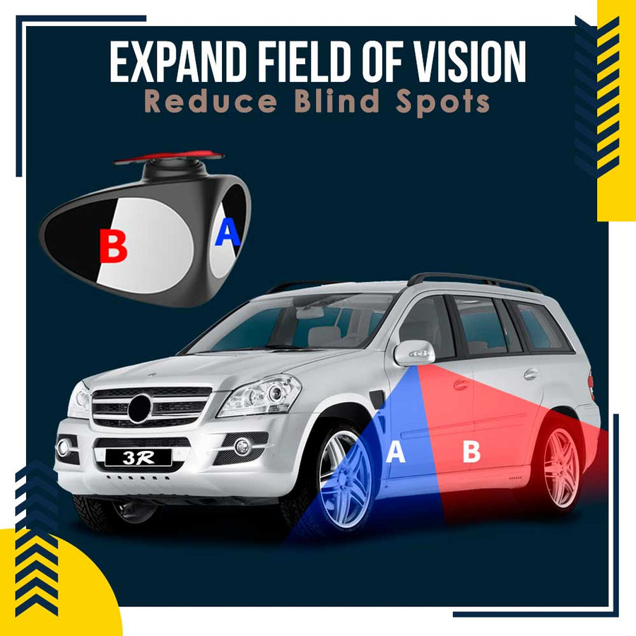 Wide Angle Car Door Blind Spot Mirror