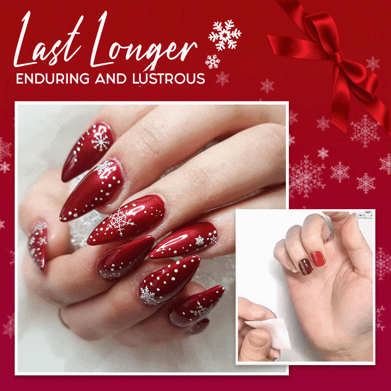Waterproof Christmas Nail Art Decals - Set For 4
