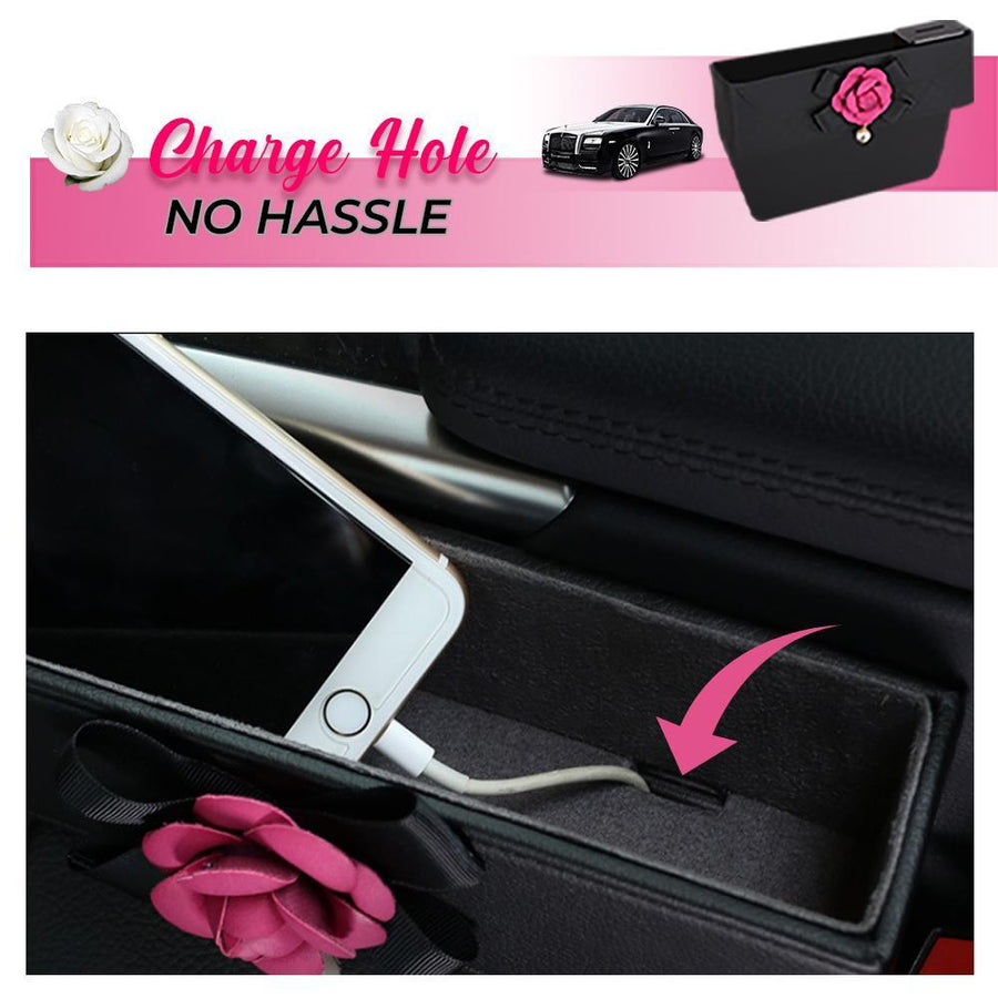 Camellia Car Slot Storage Box