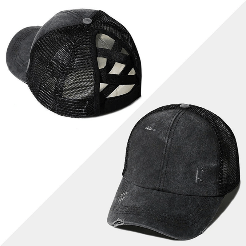 Criss Cross Easy Ponytail Cap