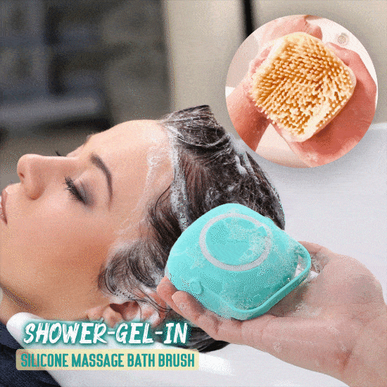 Shower-Gel-In Silicone Massage Bath Brush