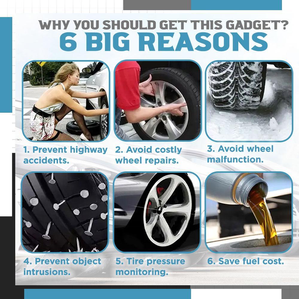 Wireless And Solar Powered Tire Pressure Monitoring System