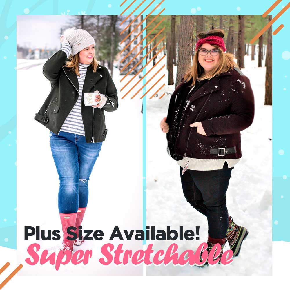 Fleece Lined Stretchy Denim