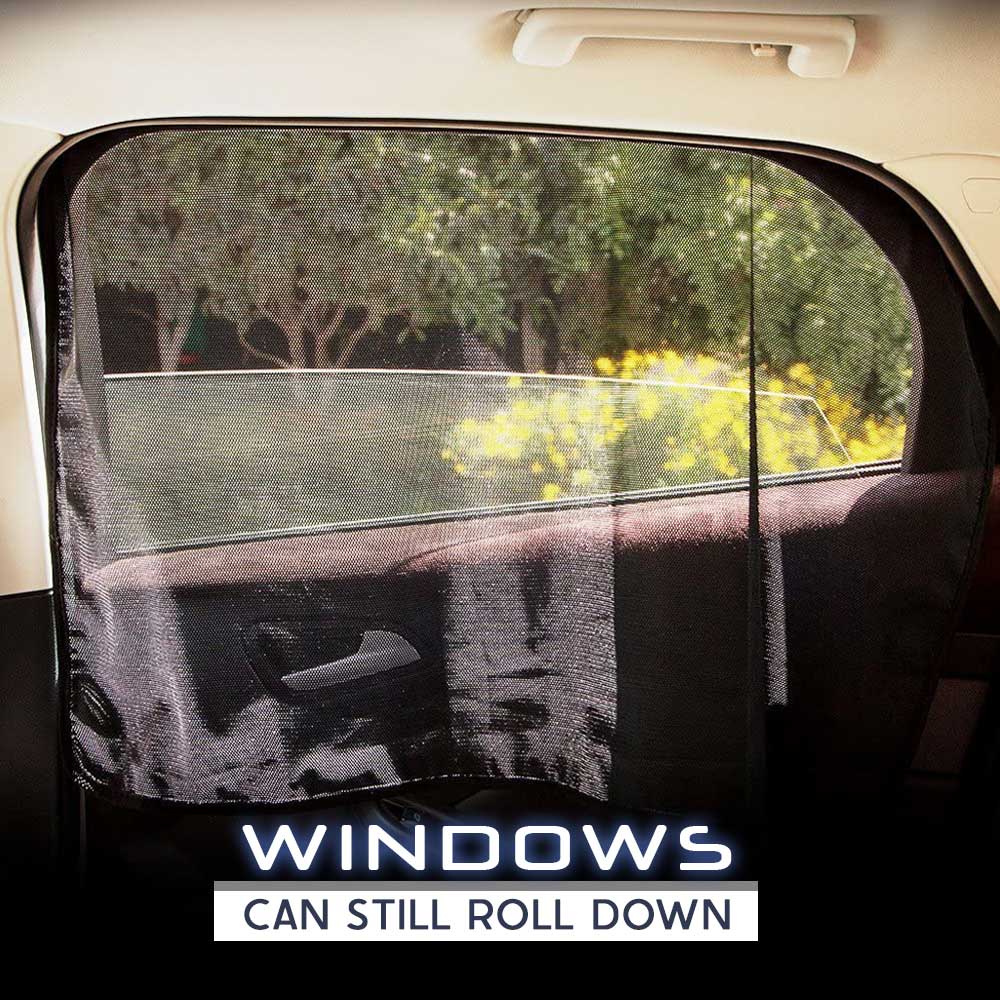 Car Windows Magnetic Mesh Sunshades - 1 Pair