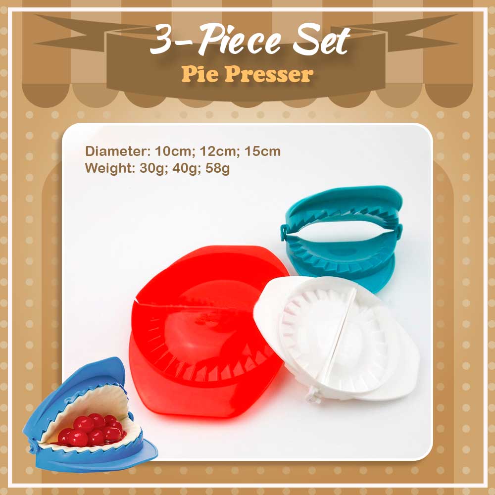 Tasty Pie Presser Set (3 Sizes Included)
