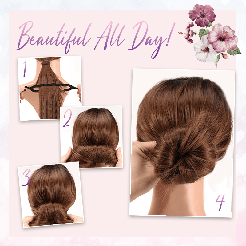 Easy Hair Bun Maker Comb - Set For 4