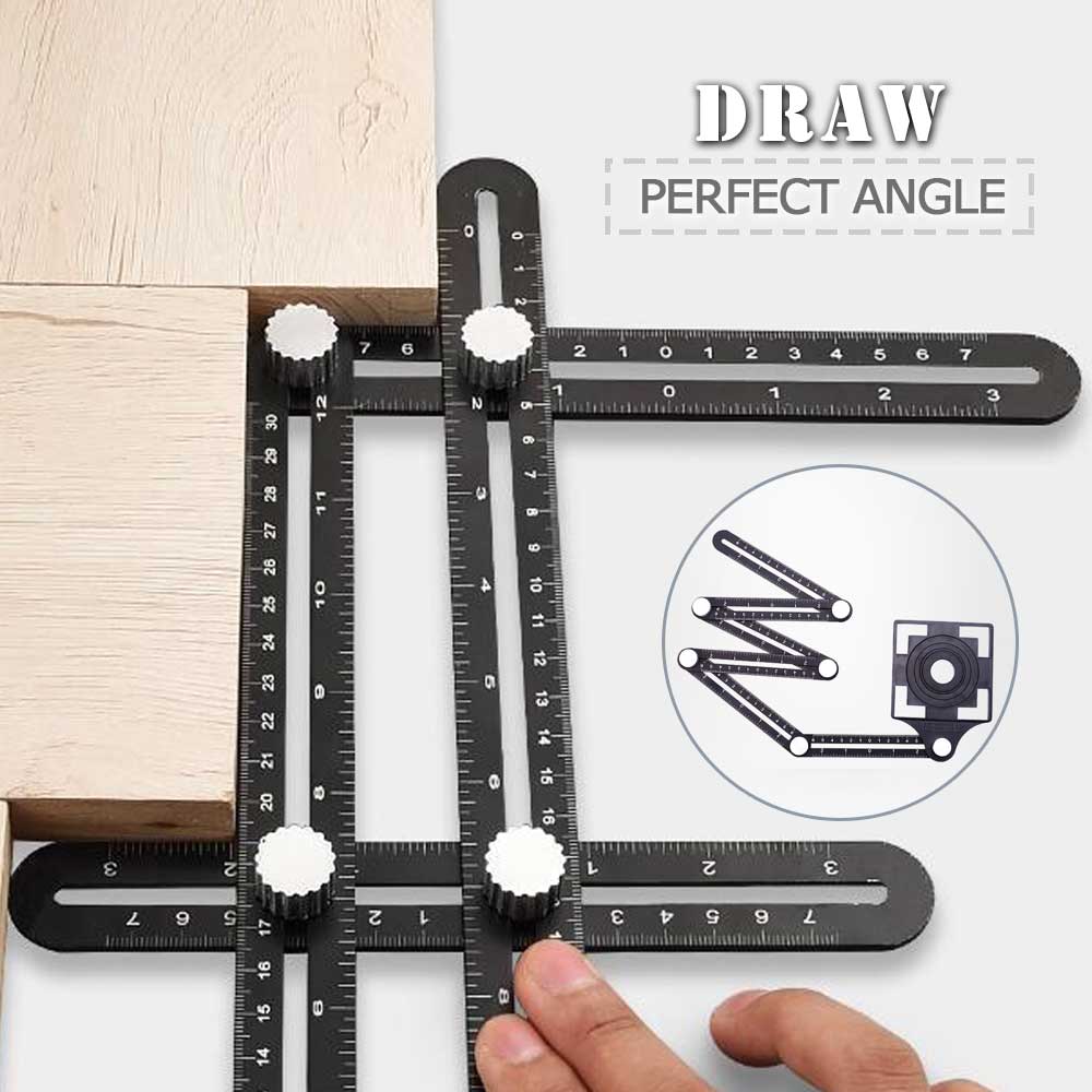 Six-Fold Hole Locating Ruler