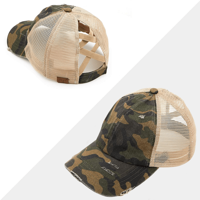Criss Cross Easy Ponytail Cap