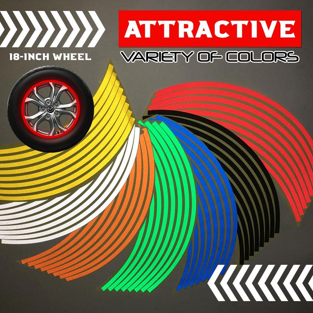 Reflective Car Wheel Sticker (16pcs)