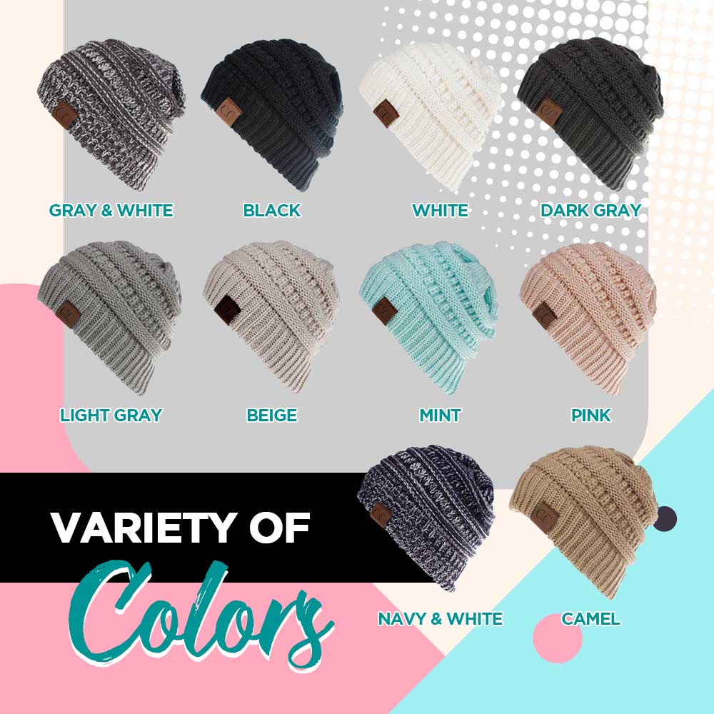 Knit Ponytail Beanie