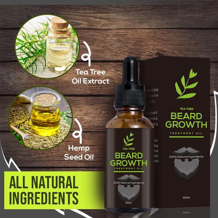 Tea Tree Beard Growth Treatment Oil