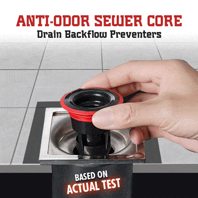 Anti-Odor Sewer Core Drain Backflow Preventers - 3PCS