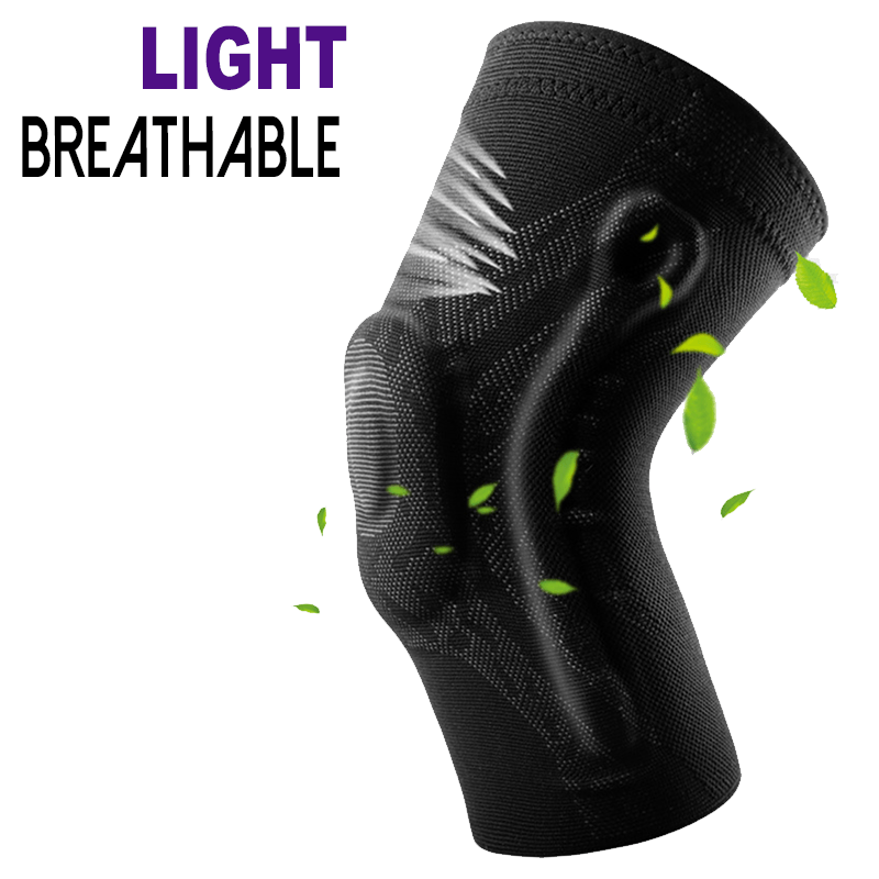 Shock Absorption Elastic Knitting Knee Pad
