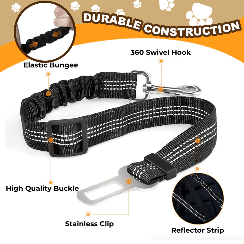 Adjustable Elastic Pet BFF Car Seat Belt
