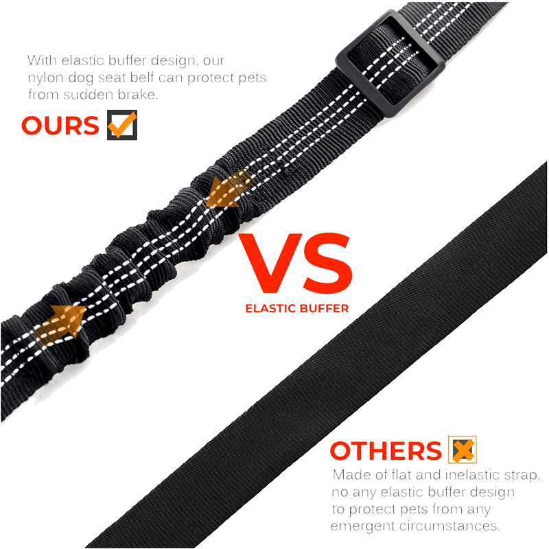 Adjustable Elastic Pet BFF Car Seat Belt