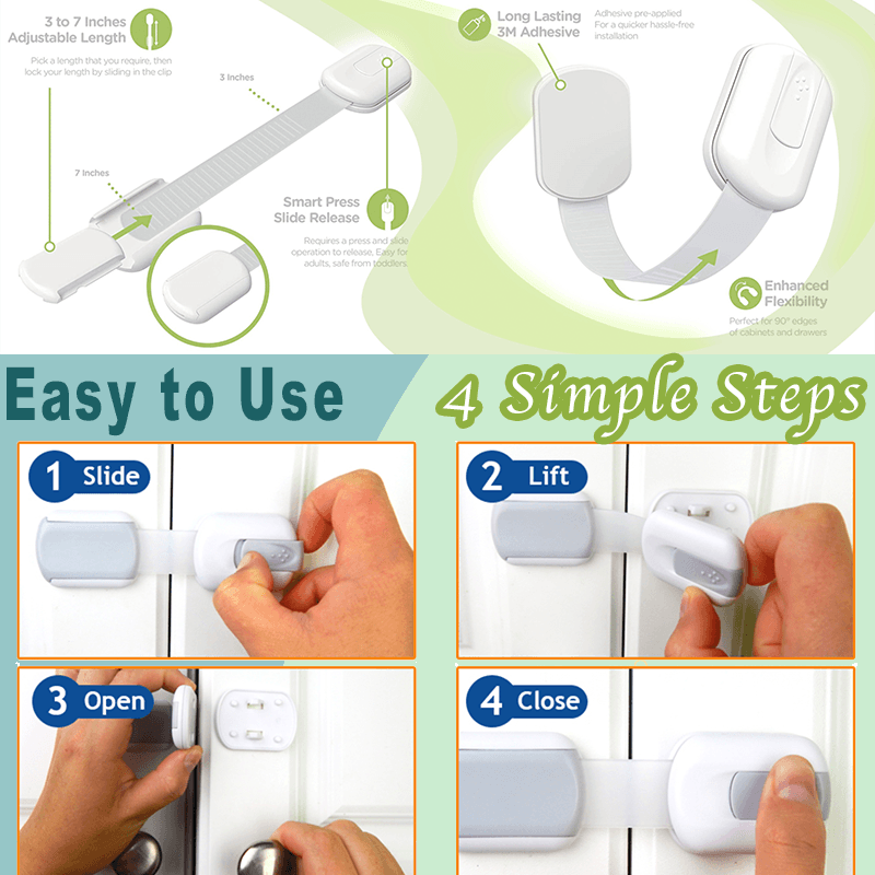 Traceless Adhesive Child Safety Lock
