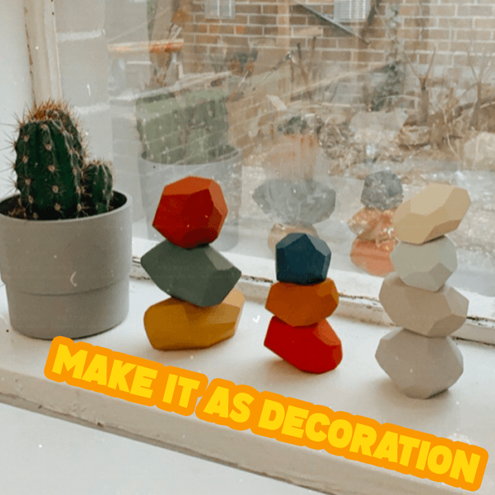 Counterweight Wooden rock set
