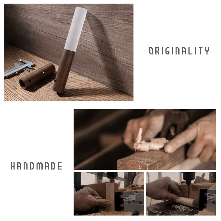 Rechargeable Wooden Motion Sensor Night Light