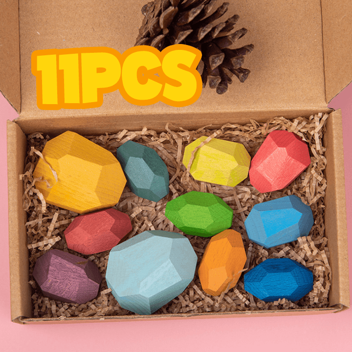 Counterweight Wooden rock set