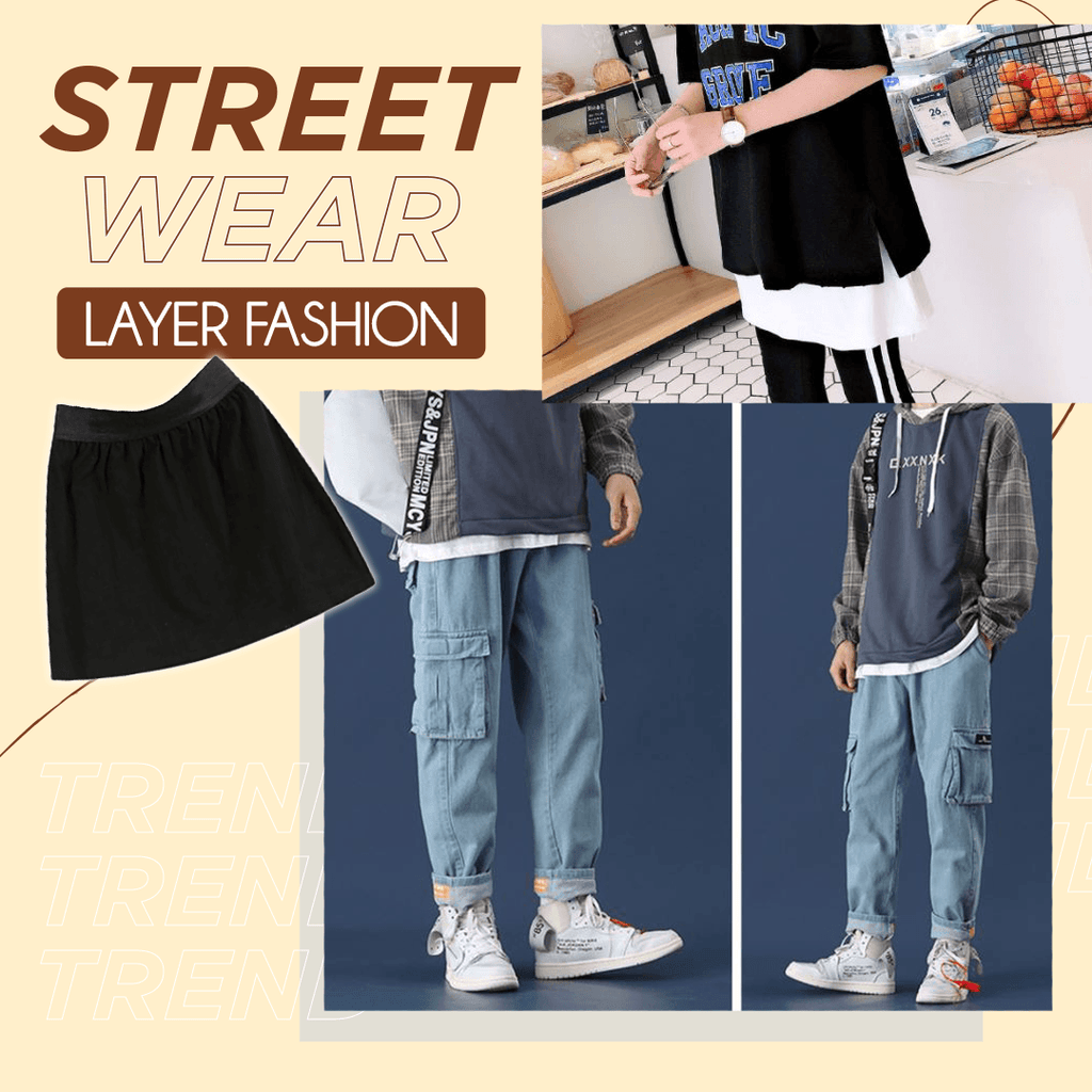 Adjustable Layering Fake Top Lower Sweep