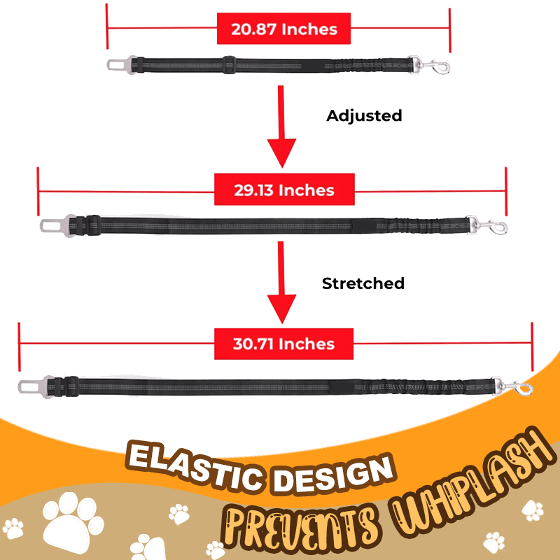 Adjustable Elastic Pet BFF Car Seat Belt