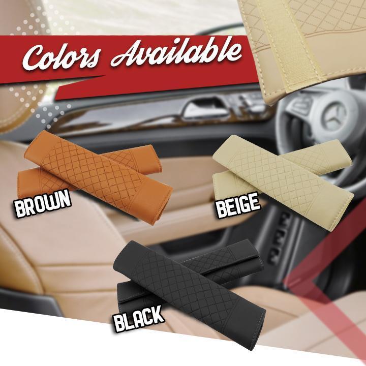 Car Leather Seat Belt Shoulder Covers