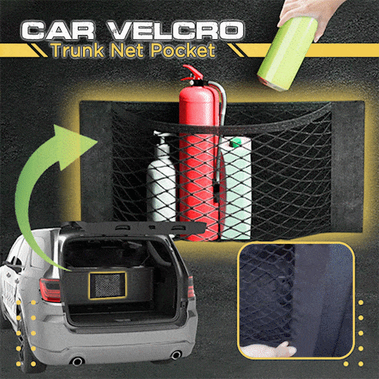Car Velcro Trunk Net Pocket