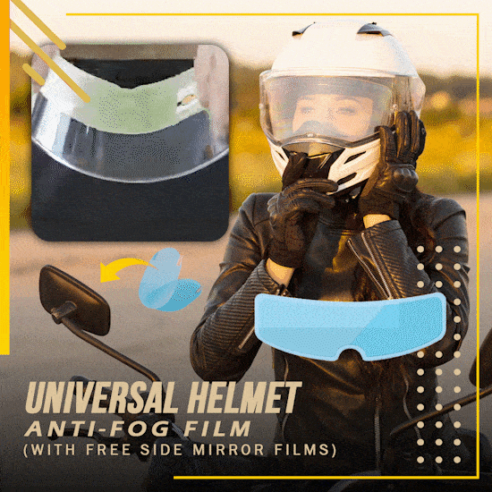 Universal Helmet Anti-Fog Film (With Free Side Mirror Films)