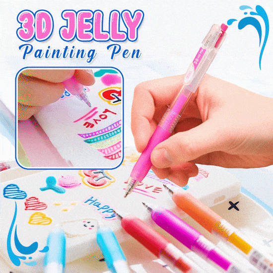 3D Jelly Painting Pen 6pcs Set